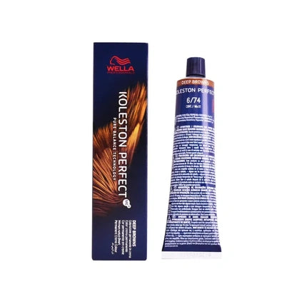 Wella Professionals Koleston Perfect ME+ 6/74 Deep Browns Permanent Hair Color, 60ml