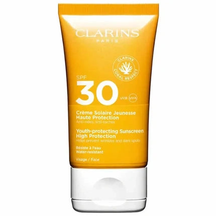 Clarins Youth-Protecting Sunscreen SPF 30 Protective Face Cream, 50ml Daily Facial Sun Protection