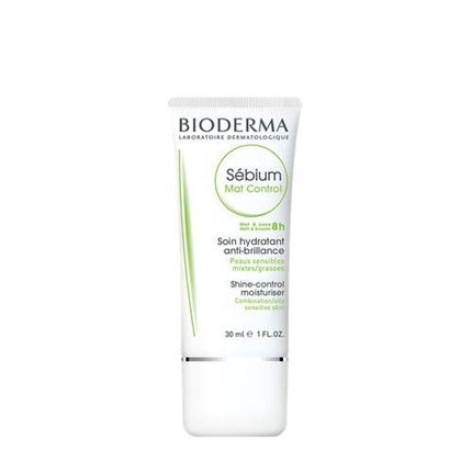 Bioderma Sébium Mat Control Shine Control Moisturiser, 30ml Mattifying Face Cream for Oily & Combination Skin