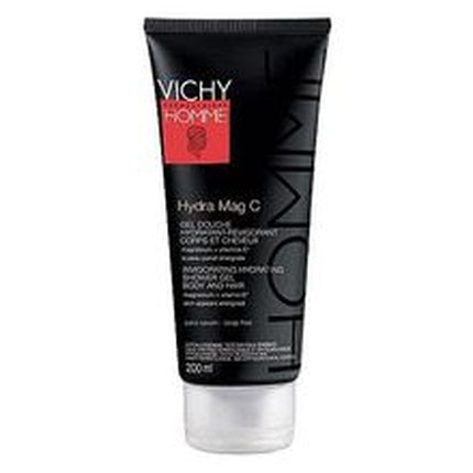 Vichy Homme Hydra Mag C Shower Gel for Body & Hair, 200ml - 2-in-1 Cleansing Shower Gel for Men