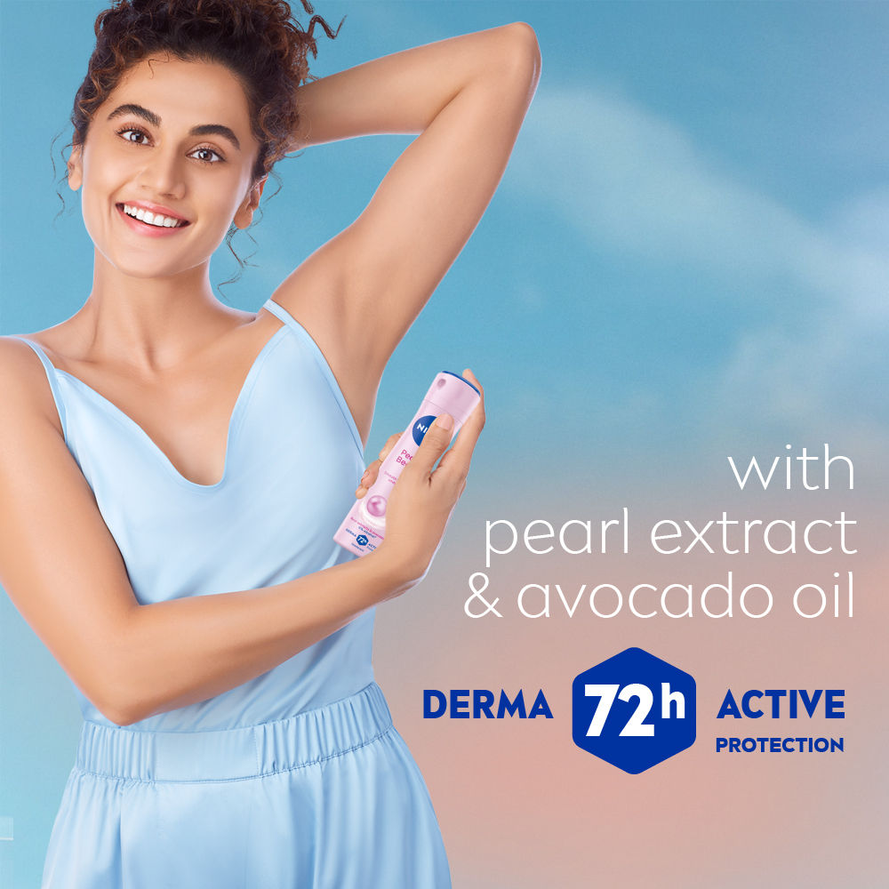 Nivea Deo Pearl & Beauty Extracts & 0% Alcohol, For Smooth Underarms, 48H Freshness and Odour Protection, 150ml Buy at Indicrest Image 6