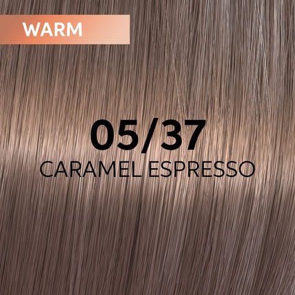 Wella Professionals Shinefinity Zero Lift Glaze 05/37 Caramel Espresso Demi-Permanent Hair Color, 60ml