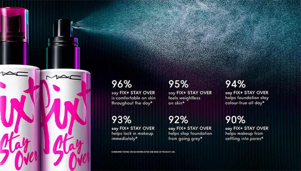 M.A.C Fix+ Stay Over Alcohol-Free 24HR Setting Spray, 30ml