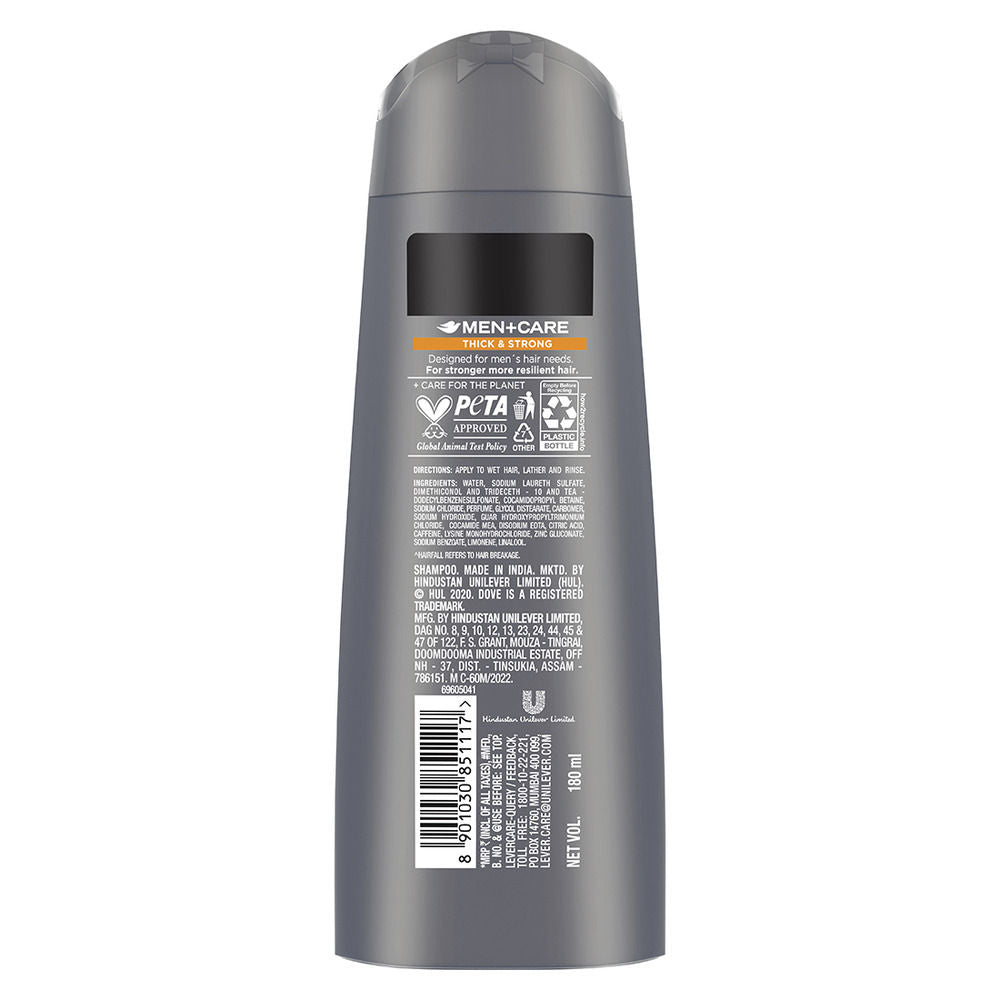 Dove Men +Care Thick & Strong 2 In 1 Shampoo + Conditioner, 180ml Buy at Indicrest Image 2