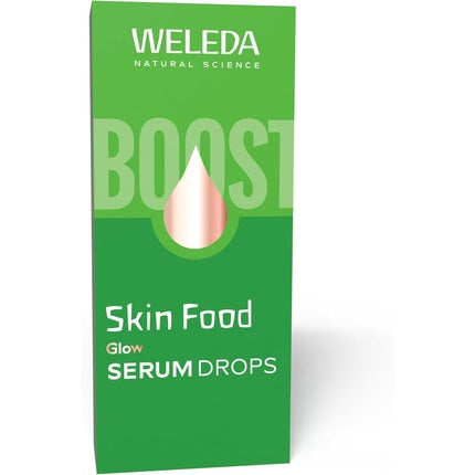 Weleda Skin Food Glow Face Serum Drops with Liquorice Hydrating Facial Serum, 30ml