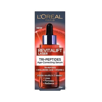 L'Oréal Paris Revitalift Laser Tri-Peptides Serum – Hydrating Anti-Age Face Serum with Peptides & Hyaluronic Acid