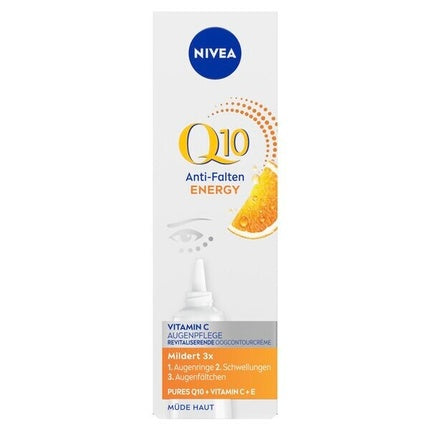 Nivea Q10 Anti-Wrinkle Energy Eye Contour Cream, 15ml | Energising Eye Cream for Fine Lines & Tired-Looking Eyes