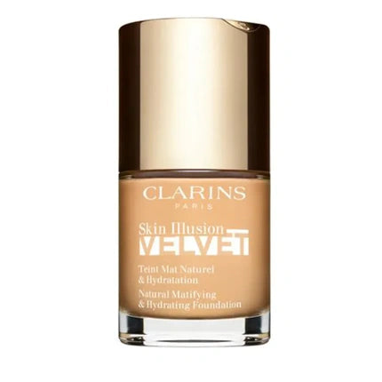 Clarins Skin Illusion Velvet Foundation 105N, 30ml Natural Matte Liquid Foundation
