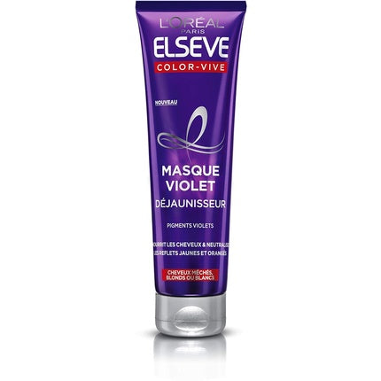 L'Oréal Paris Elvive Color Vive Purple Hair Mask, 150ml | Violet Neutralising Mask for Blonde, Bleached & Grey Hair