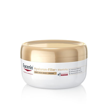 Eucerin Hyaluron-Filler + Elasticity Anti-Age Body Cream, 200ml | Hydrating Body Cream for Mature Skin