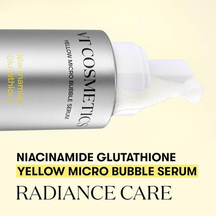 VT Cosmetics Niacinamide Glutathione Bubble Serum, 2.36 fl oz (70ml) | Korean Brightening Micro Bubble Serum