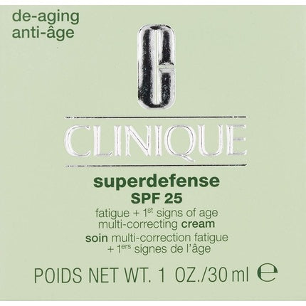 Clinique Superdefense SPF 25 Face Cream Skin Types 1 & 2, 30ml Daily Moisturizer for Very Dry to Dry Combination Skin