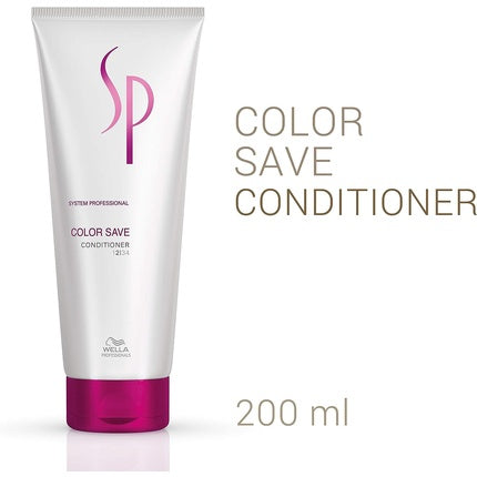 Wella System Professional Color Save Conditioner, 200ml Professional Conditioner for Colour-Treated Hair