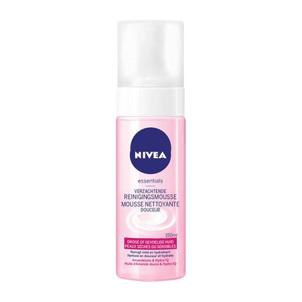 Nivea Cleansing Mousse for Dry & Sensitive Skin Gentle Hydrating Face Cleanser