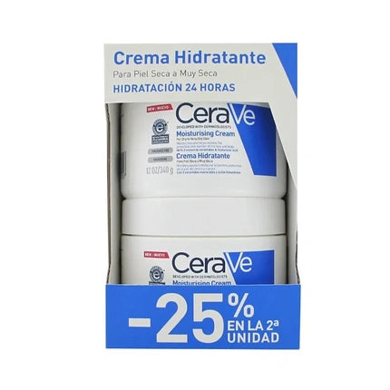 CeraVe Moisturising Cream, 2 x 340g Twin Pack