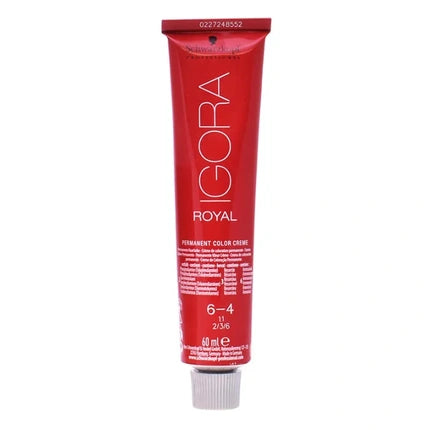 Schwarzkopf Igora Royal 6-4 Dark Blonde Beige Permanent Hair Color Cream, 60ml – Professional Hair Colour for Natural Beige Blonde Results