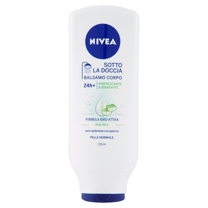 Nivea In-Shower Moisturizing Body Lotion, 250ml | Rinse-Off Body Moisturiser for Normal to Dry Skin