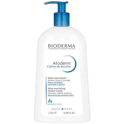 Bioderma Atoderm Shower Cream, 1000ml Nourishing & Protective Cleansing Cream