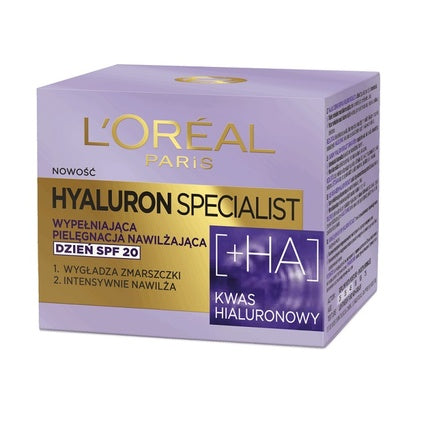 L'Oréal Paris Hyaluron Specialist Day Cream SPF 20 Moisturizing Filling Care, 50ml