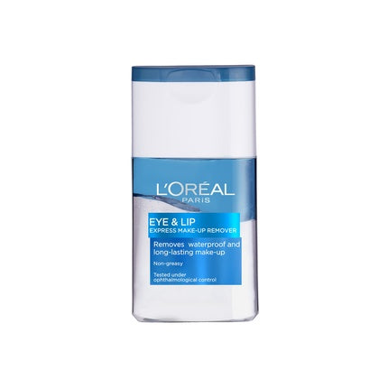 L'Oréal Paris Gentle Makeup Remover for Eyes & Lips, 125ml | Gentle Waterproof Eye & Lip Makeup Remover