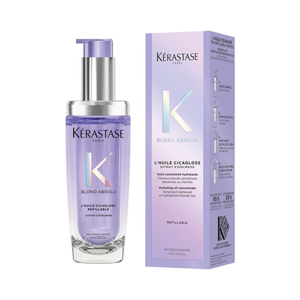 Kérastase Blond Absolu Cicagloss Refillable Hair Oil for Blonde Hair, 75ml