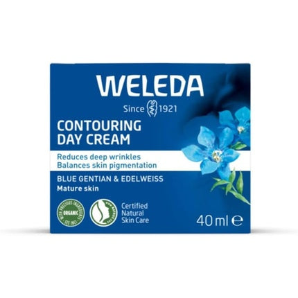 Weleda Blue Gentian & Edelweiss Contouring Day Cream Natural Moisturizing Face Cream | Daily Firming Moisturizer