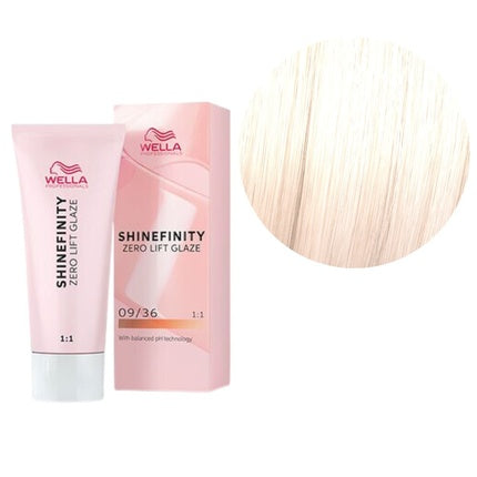 Wella Professionals Shinefinity Zero Lift Glaze 09/36 Vanilla Glaze Demi-Permanent Hair Color, 60ml