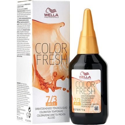 Wella Color Fresh Shampoo Medium Blonde Gold, 50ml Colour Care Shampoo for Blonde Hair