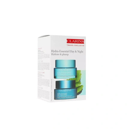 Clarins Hydra-Essentiel Partners Cream Set 2 x 50ml Hydrating Face Moisturiser Duo