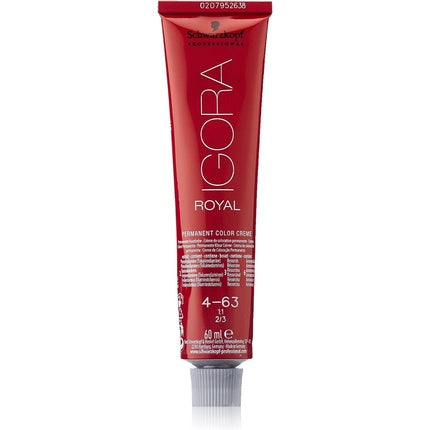 Schwarzkopf Professional Igora Royal 4-63 Medium Brown Chocolate Matte Permanent Hair Color, 60ml