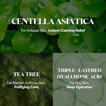 VT Cosmetics CICA Cream Plus Hydrating & Calming Face Moisturizer with Centella, 50ml