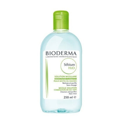 Bioderma Sébium H2O Micellar Solution, 250ml Cleansing Water for Oily & Combination Skin