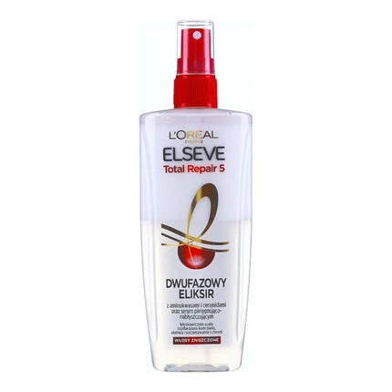 L'Oreal Paris Elseve Total Repair 5 Two-Phase Elixir for Damaged Hair, 200ml Leave-In Hair Treatment