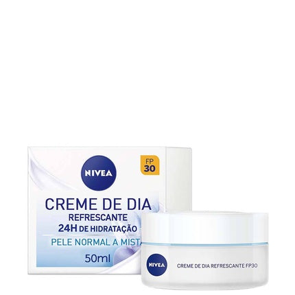 Nivea Day Care Moisturizer SPF30 for Normal & Combination Skin, 50ml Daily Hydrating Face Cream