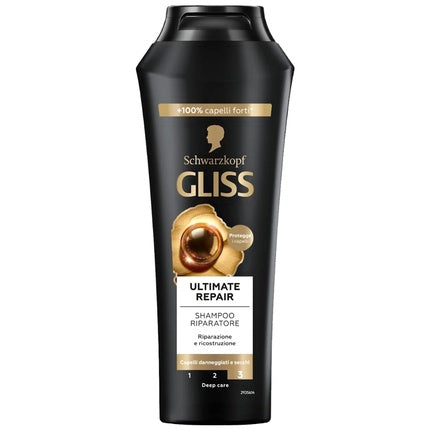 Testanera Gliss Ultimate Repair Shampoo, 250ml (8.4 Fl Oz) Italian Import