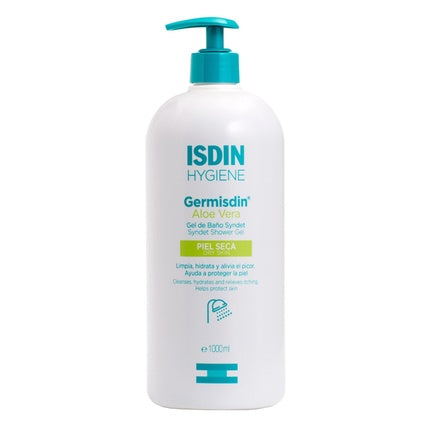 ISDIN Germisdin Body Hygiene Dry Skin, 1000ml - Soap-Free Moisturizing Body Cleanser for Dry Skin
