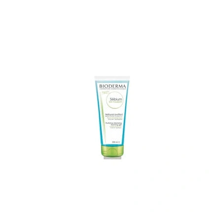 Bioderma Sébium Gel Moussant Face Cleanser, 200ml Purifying Foaming Gel for Oily Combination Skin