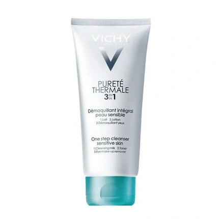 Vichy Pureté Thermale 3-in-1 One Step Cleanser, 200ml Gentle Cleansing Milk, Toner & Makeup Remover