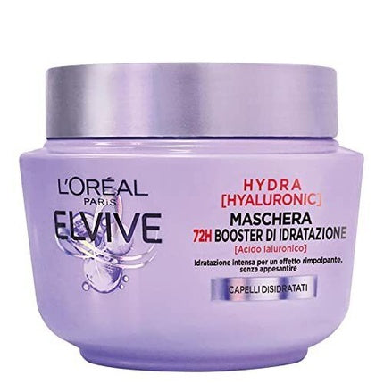 L'Oreal Paris Elvive Hydra Hyaluronic Deep Hydration Hair Mask, 300ml with 72H Moisture