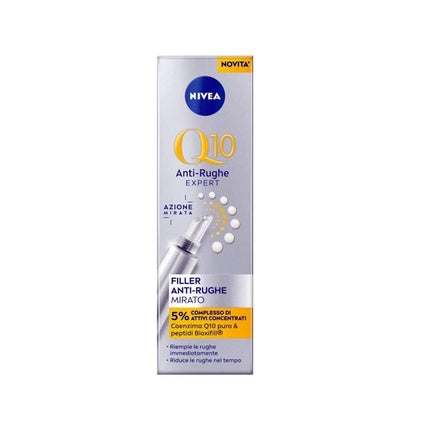 Nivea Q10 Anti-Wrinkle Expert Serum Filler Targeted, 15ml with Coenzyme Q10 for Face & Eye Area