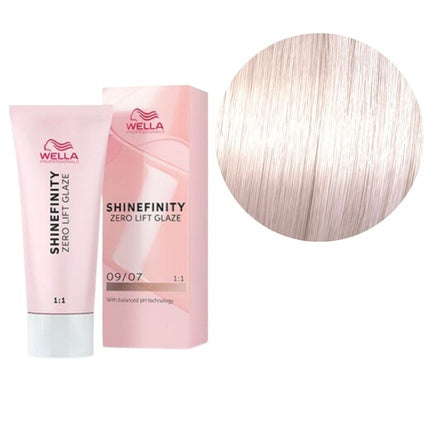Wella Professionals Shinefinity 09/07 Very Light Blonde Natural Brown Beige Sand Demi-Permanent Hair Color, 60ml