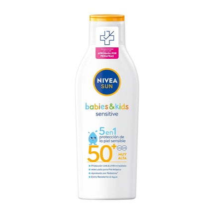 Nivea Sun Kids Sensitive Protect & Play Children's Sun Cream SPF 50, 200ml Sensitive Skin Sunscreen