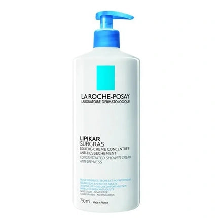 La Roche-Posay Lipikar Surgras Anti-Dryness Concentrated Shower Cream Wash, 750ml