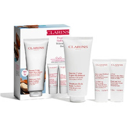Clarins Moisture Rich Body Care Set | 200ml Moisture-Rich Body Lotion & Exfoliating Body Scrub Gift Set