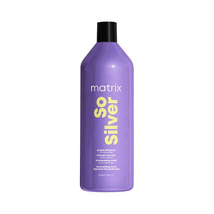 Matrix Total Results So Silver Color Obsessed Shampoo, 1000ml Purple Shampoo for Blonde, Grey & Silver Hair