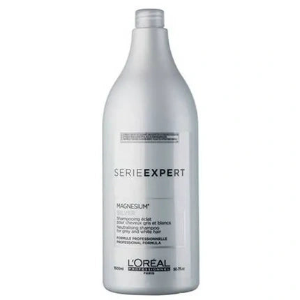L'Oréal Professionnel Serie Expert Silver Shampoo for Grey, White & Blonde Hair, 1500ml