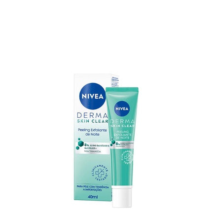 Nivea Derma Skin Clear Salicylic Acid & Glycolic Night Exfoliating Peel, 40ml Overnight Face Treatment