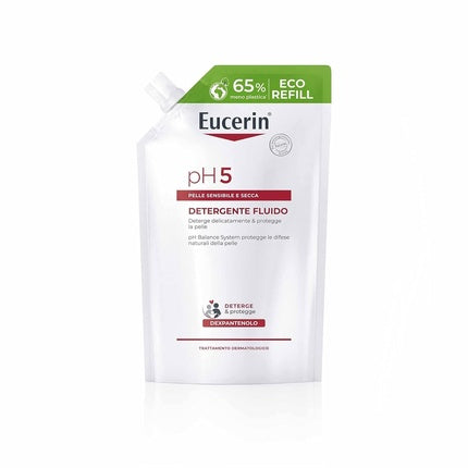 Eucerin pH5 Wash Lotion Sensitive Skin Refill, 400ml | Gentle Body Cleanser for Sensitive Skin