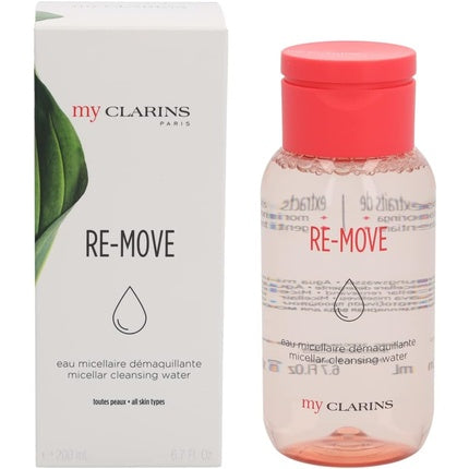 Clarins My Clarins Re-Move Micellar Cleansing Water, 200ml | Gentle Makeup Remover & Facial Cleanser