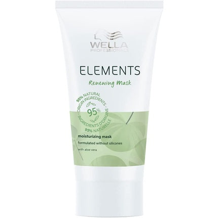 Wella Professionals Elements Renewing Mask, 30ml Moisturizing Hair Mask for All Hair Types